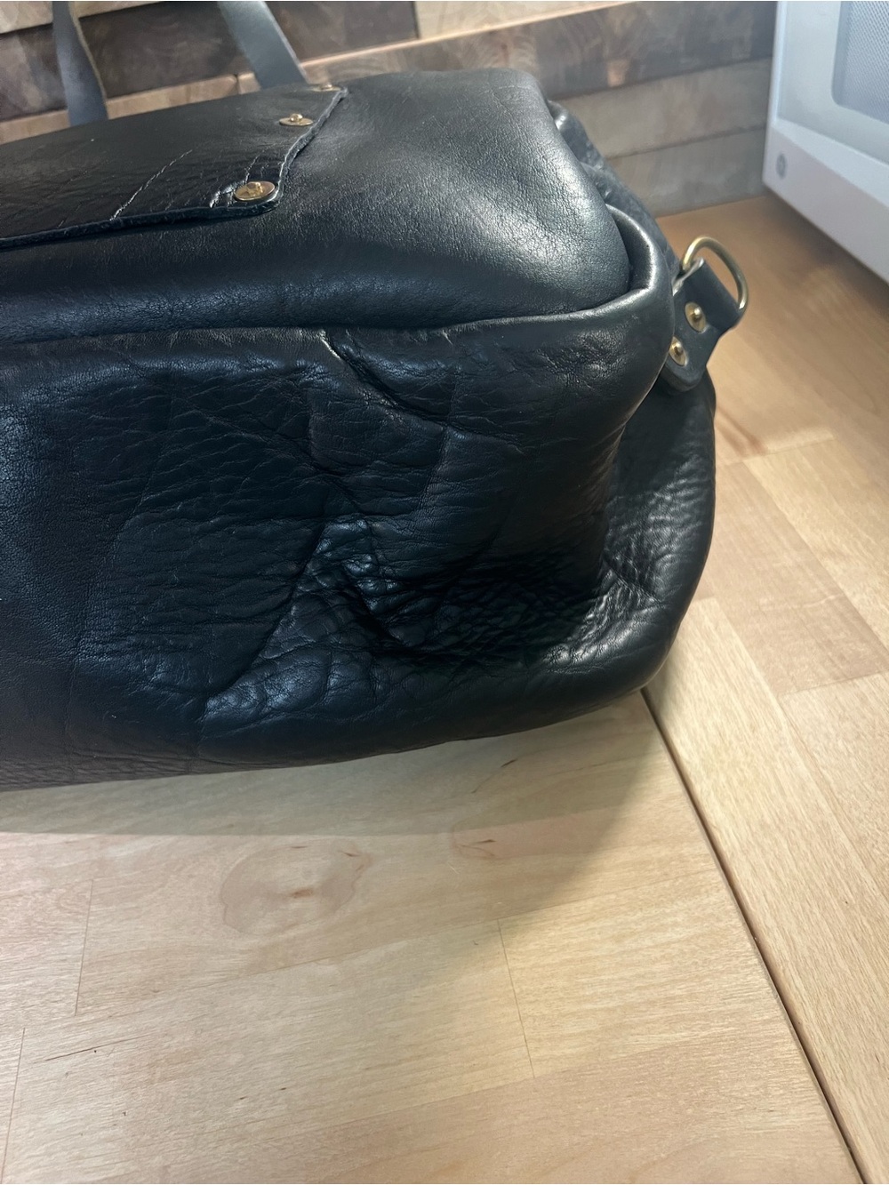 Go Forth Goods Black Bison Weekender duffle with crossbody strap - Picture 5 of 13